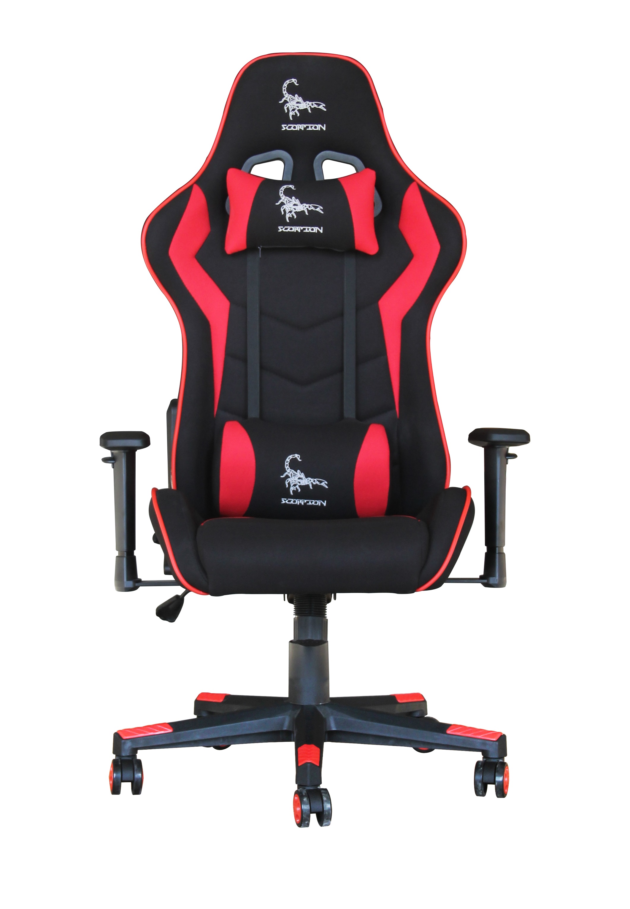 Gaming chair 'SCORPION', black/red, mesh (GCSCORPION01)